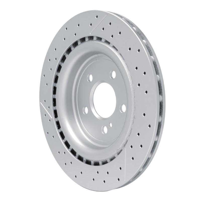 Mercedes-Benz GLA45 AMG Brake Rotor (1) - Rear - R1 Concepts - Drilled and Slotted - `12-`20